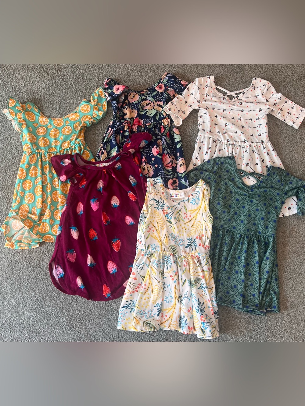 DotDotSmile Dress Bundle 12–24M | 6 Dresses Ballerina/ Empire/Tank